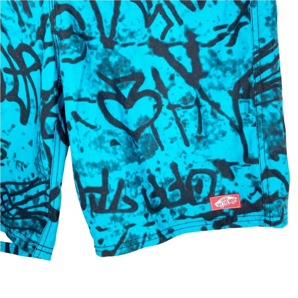 Vans Off the Wall Men's Board Shorts Graffiti Theme Seamless Fly Waist 32 - Picture 10 of 13